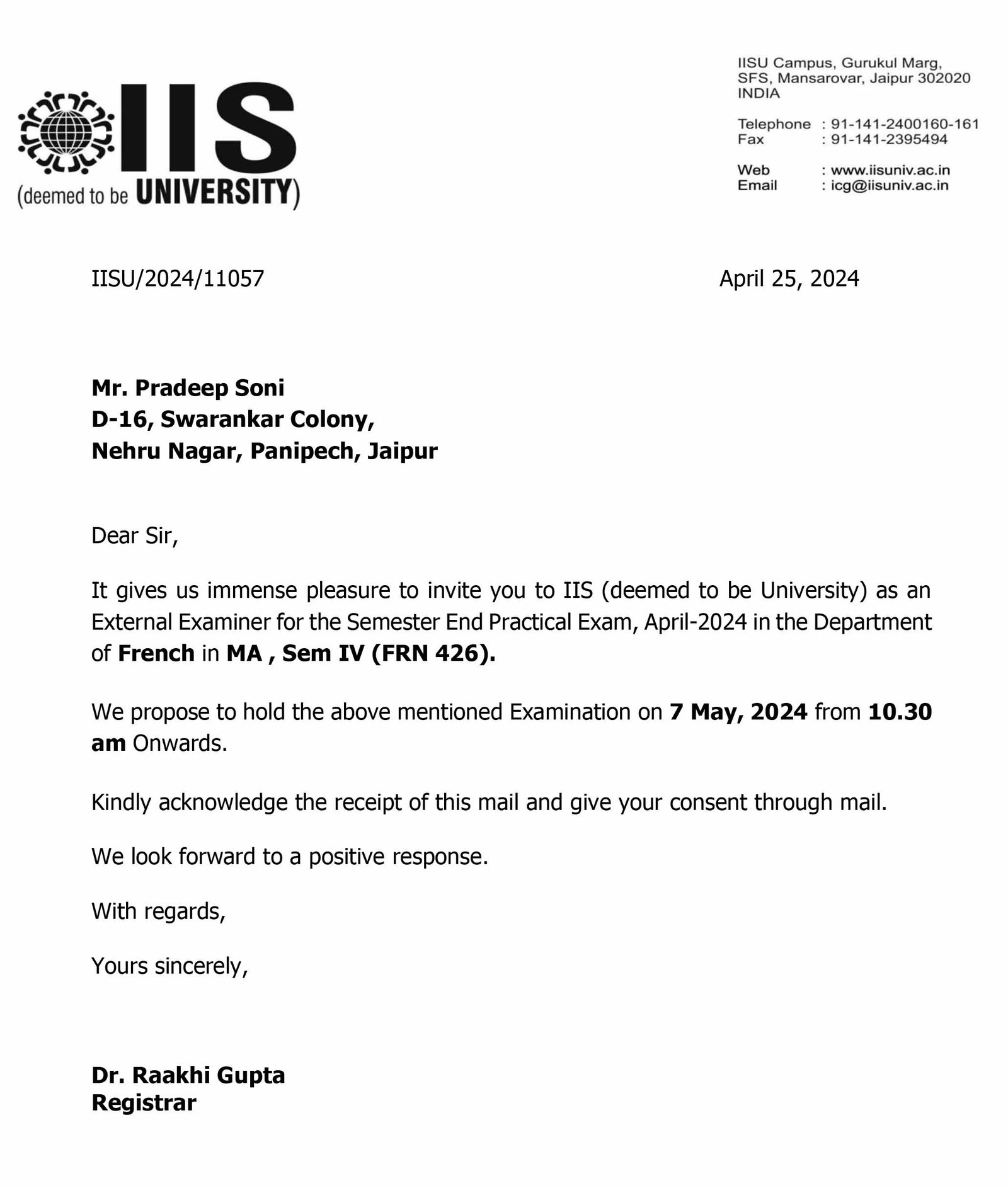 IIS Pradeep 2024